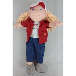 Limited Edition Haba 13" Women in Trucking Blonde Red Jacket Clare Plush Doll